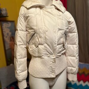 Kenneth Cole Reaction Off-White Puffer Jacket